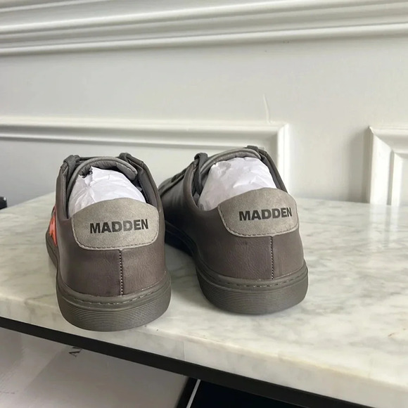 Steve Madden Men Dangr Tennis Sneakers- Gray, US 9 - Picture 4 of 6